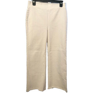 Loft Summer White High Rise Stretch Straight Bootcut Cutoff Jeans Reg Size 4